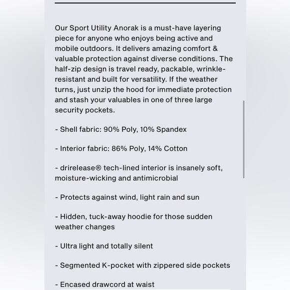 NWT Municipal Sport Utility Anorak Jacket in Wildflower Hooded Windbreaker M - Picture 13 of 13